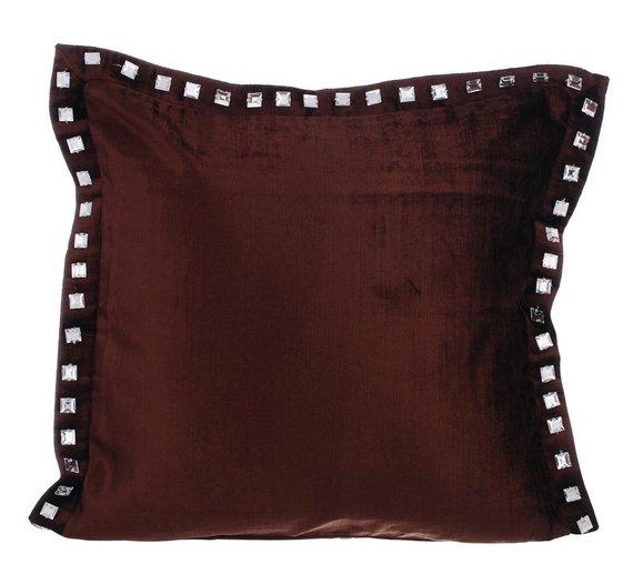 Plum Crystal Palace - Plum Velvet Throw Pillow Cover