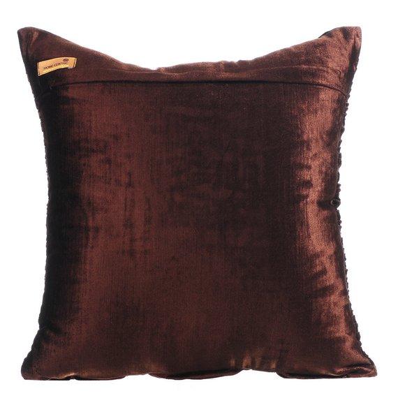 Chocolate Brown Beauty - Chocolate Brown Velvet Decorative Euro Sham