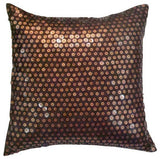 Metal Daze - Midnight Blue Art Silk Throw Pillow Cover
