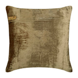 City Of Silver - Beige Velvet Throw Cushion  Cover
