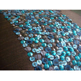 Cocoa Turq - Chocolate Brown Art Silk Decorative Euro Sham