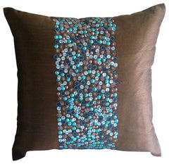 Silver Bullets - Gray Art Silk Decorative Euro Sham