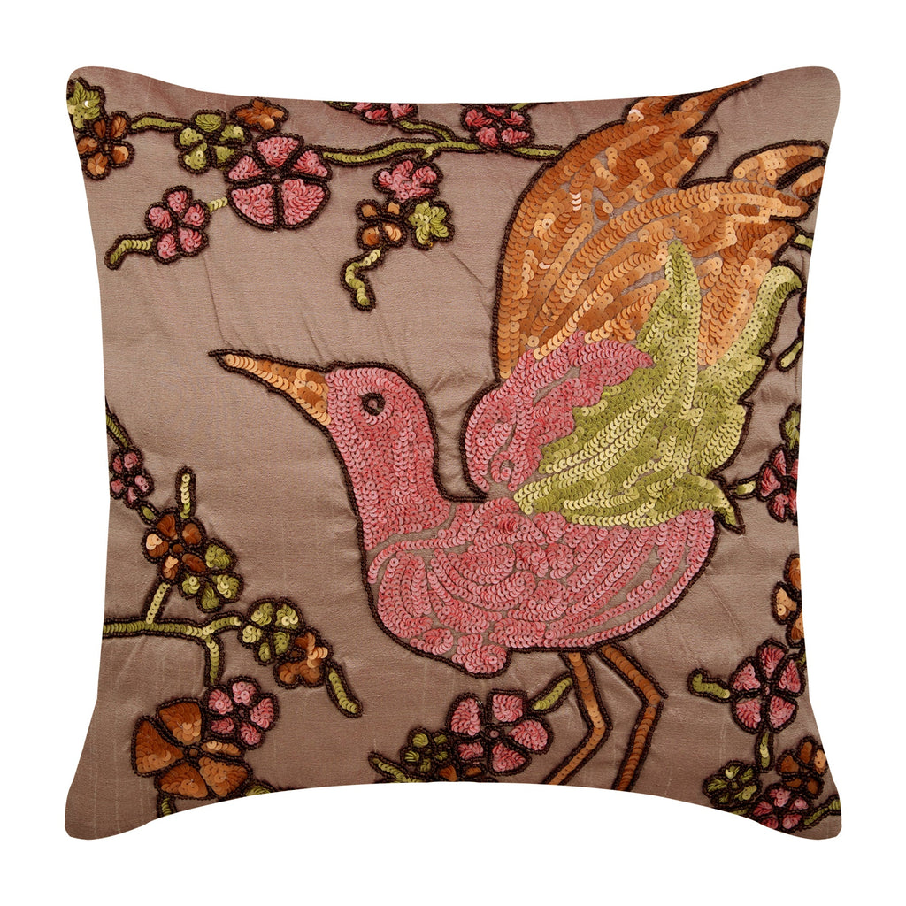 Colorful Birdy Pillow Cover