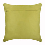 Contemporary Apple Green - Apple Green Faux Suede Decorative Euro Sham