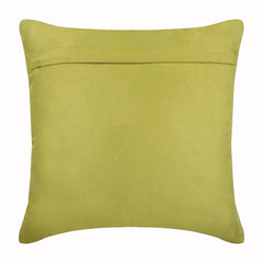Contemporary Apple Green - Apple Green Faux Suede Throw Pillow Cover