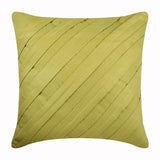 Contemporary Maple Butter - Butter Yellow Faux Suede Decorative Euro Sham