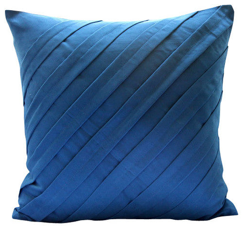 Contemporary Blue Pillow Cover