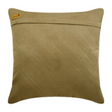 Contemporary Dark Beige - Beige Suede Throw Pillow Cover