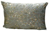 Art Silk Silver Rectangular Decorative Pillows Cover Mystic Silks
