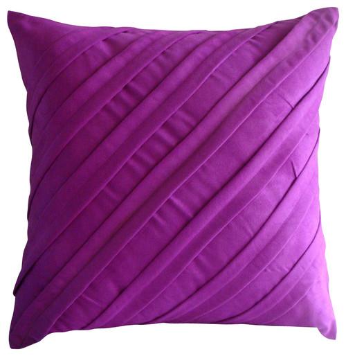 Contemporary Fandango - Fandango Pink Faux Suede Decorative Euro Sham