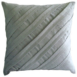 Contemporary Blue - Blue Faux Suede Throw Pillow Cover