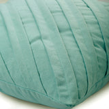 Contemporary Light Sea Blue - Sea Blue Faux Suede Throw Pillow Cover