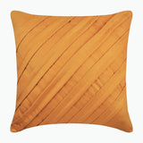 Contemporary Mustard Yellow - Mustard Faux Suede Decorative Euro Sham