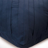 Contemporary Navy - Navy Blue Faux Suede Throw Pillow Cover