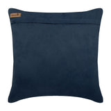 Contemporary Navy - Navy Blue Faux Suede Throw Pillow Cover