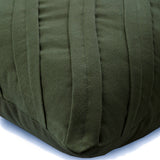 Contemporary Olive - Olive Green Faux Suede Throw Pillow Cover