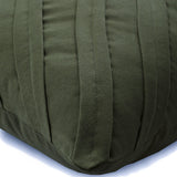Contemporary Olive - Olive Green Faux Suede Decorative Euro Sham
