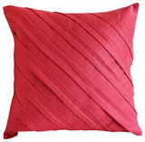 Contemporary Fuchsia - Fuchsia Pink Faux Suede Decorative Euro Sham