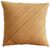 Contemporary Maple Butter - Butter Yellow Faux Suede Decorative Euro Sham