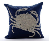 Sea Creature Themed Navy Pillow Collection