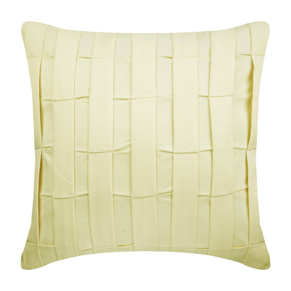 Cream Love Tune - Cream Suede Throw Pillow Cover