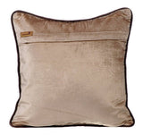 Creamy Browns - Beige Velvet Throw Pillow Cover