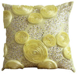 Sweet Kisses - Pink Art Silk Decorative Euro Sham