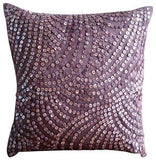Pearl Nostalgia - Gray Art Silk Decorative Euro Sham