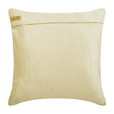 Crystal Argyle - Ecru Velvet Throw Pillow Cover
