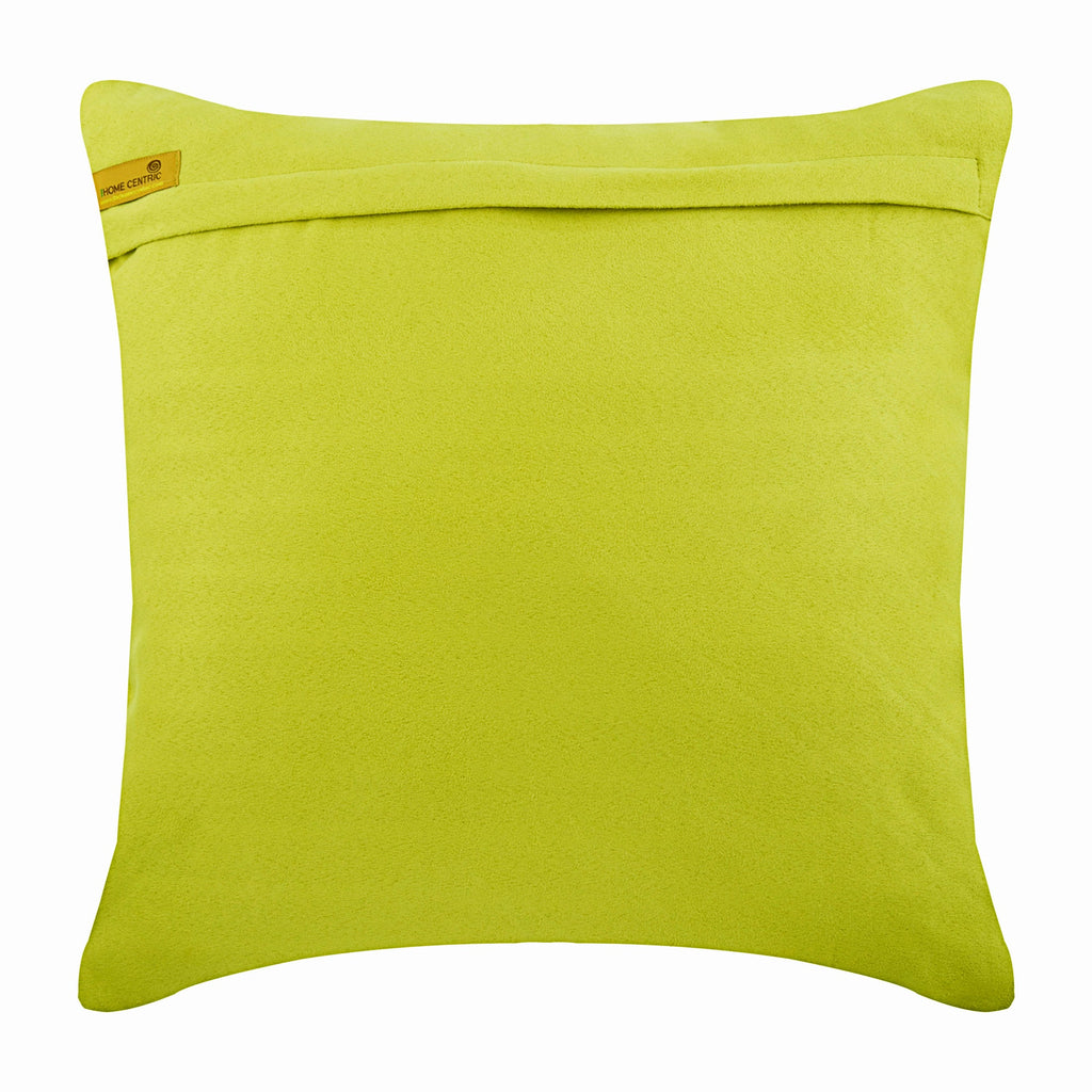 Crystal Lady - Apple Green Suede Throw Pillow Cover