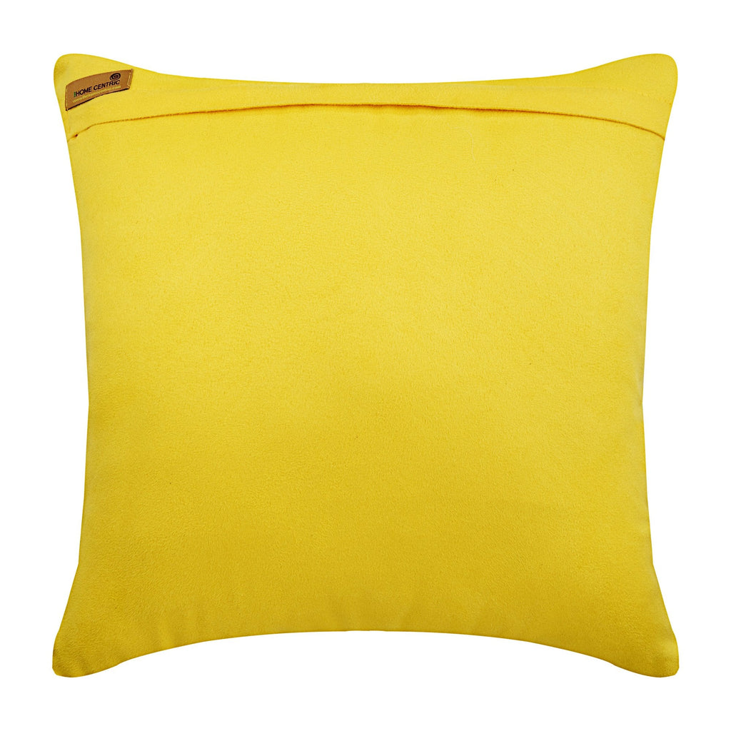Crystal Light - Yellow Faux Suede Decorative Euro Sham