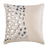 Crystal Moonstone - Ecru Velvet Decorative Euro Sham