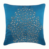 Damask Royal Blue Pillow Cover