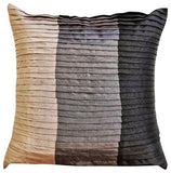 Shades Of Glory - Beige & Ivory Art Silk Decorative Euro Sham