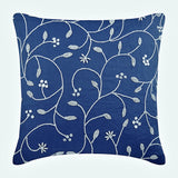 Day Dreamer - Royal Blue Cotton Linen Decorative Euro Sham