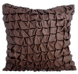 Rodeo Red - Red Faux Leather Throw Pillow Cover