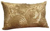 Silver Touch - Art Silk Silver Decorative Lumbar Pillow Cover