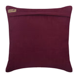 Deep Burgundy Love Tune - Burgundy Suede Decorative Euro Sham