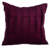 Navy Blue Love Tune - Navy Blue Suede Throw Pillow Cover