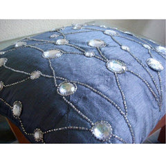 Dew Drop Diamond Crystals Decorative Euro Sham