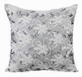 Diamond Girl - Gray Art Silk Decorative Euro Sham