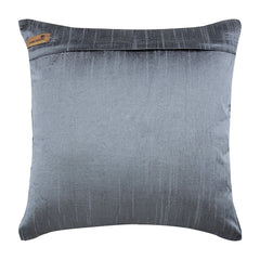 Dream Magnet - Metallic Blue Faux Leather Decorative Euro Sham