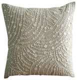 Creeping Vines - Purple Art Silk Decorative Euro Sham