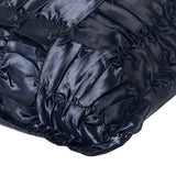 Dreamy Black - Black Satin Decorative Euro Sham