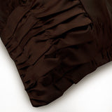 Dreamy Brown - Brown Satin Decorative Euro Sham