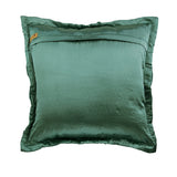 Dreamy Teal - Teal Blue Satin Throw Pillow Cover