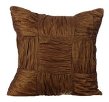 Dreamy Rust - Orange Silk Throw Pillow Cover