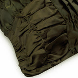Dreamy Olive - Olive Green Satin Decorative Euro Sham
