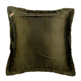 Dreamy Olive - Olive Green Satin Decorative Euro Sham