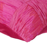 Dreamy Pink - Pink Crushed Art Silk Throw Pillow Cover